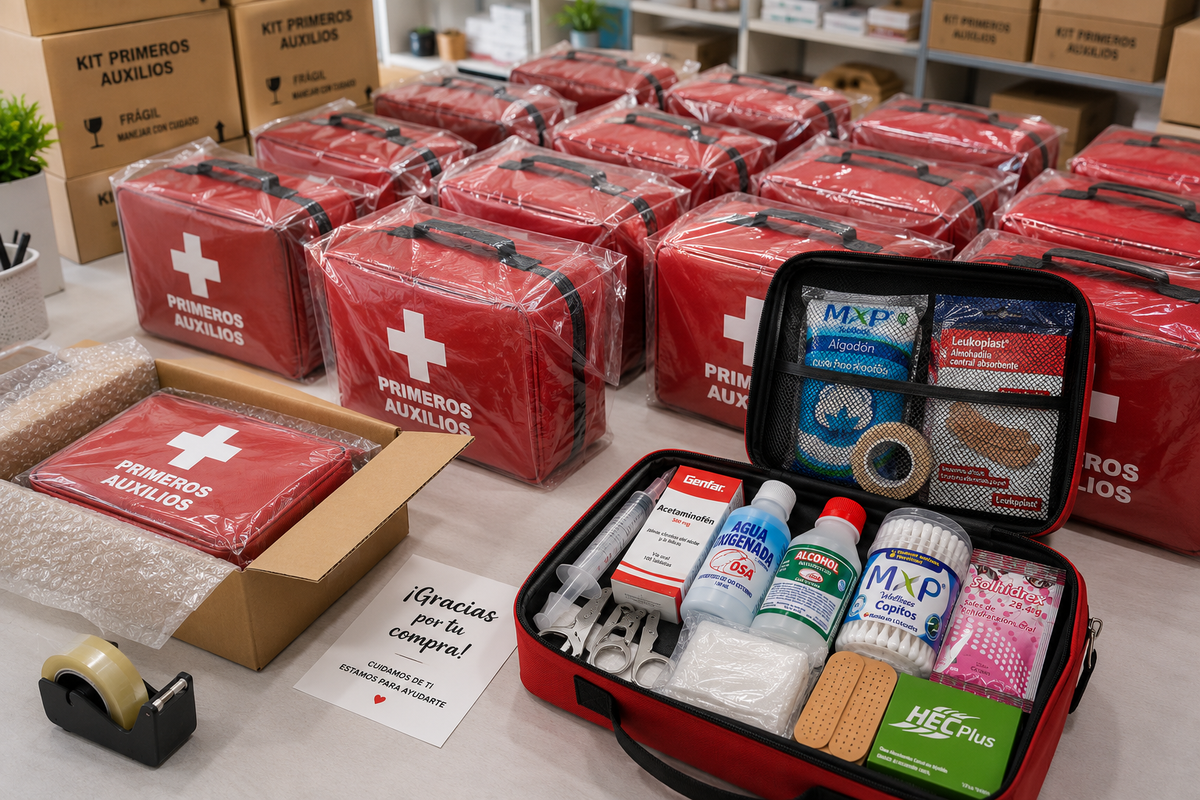 KIT MEDICO COMPLETO PRIMEROS AUXILIOS